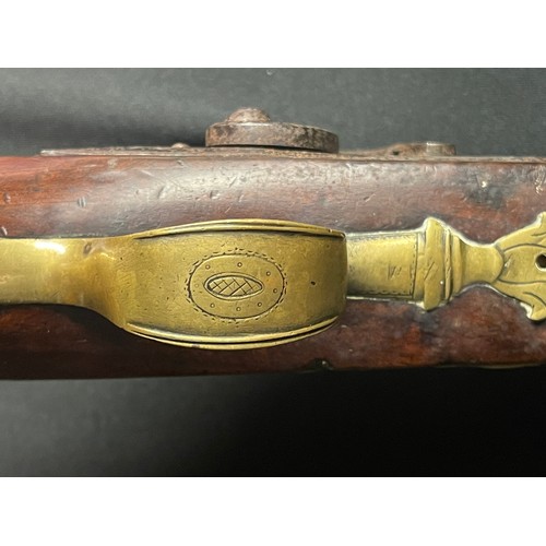 3386 - Percussion cap pistol with 190mm long barrel. Bore approx. 16mm. English Proof marks. Action will mo... 