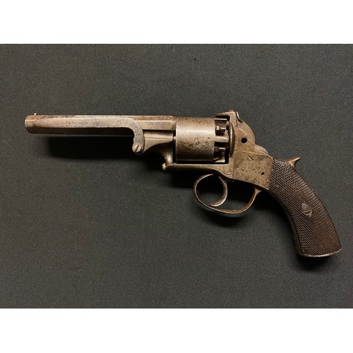 3396 - Percussion Cap Revolver with 120mm long barrel. Bore approx. 10mm. Barrel is marked 