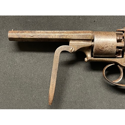 3396 - Percussion Cap Revolver with 120mm long barrel. Bore approx. 10mm. Barrel is marked 