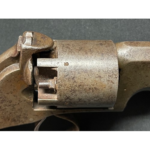 3396 - Percussion Cap Revolver with 120mm long barrel. Bore approx. 10mm. Barrel is marked 