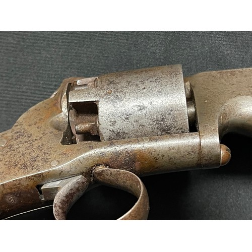 3396 - Percussion Cap Revolver with 120mm long barrel. Bore approx. 10mm. Barrel is marked 