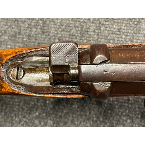 3397 - 12 Bore Single Barrel Belgian Bolt Action Shotgun Serial No. 1883 with 750mm long barrel. Overall le... 