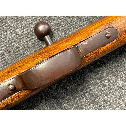 3397 - 12 Bore Single Barrel Belgian Bolt Action Shotgun Serial No. 1883 with 750mm long barrel. Overall le... 