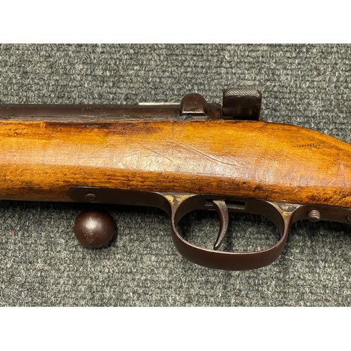 3397 - 12 Bore Single Barrel Belgian Bolt Action Shotgun Serial No. 1883 with 750mm long barrel. Overall le... 