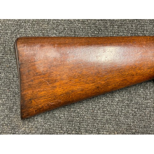 3398 - 12 Bore Single Barrel Bolt Action Shotgun Serial No. 128 with 760mm long barrel. Overall length 128c... 