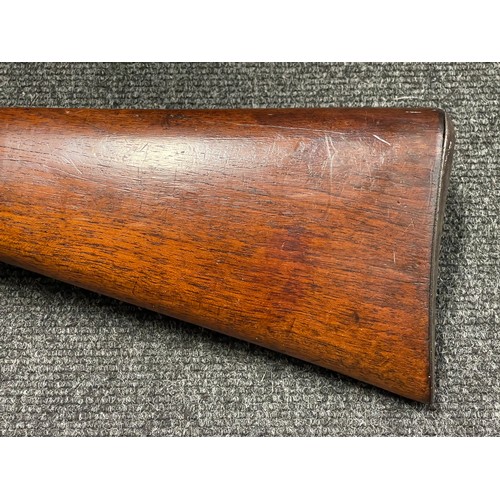 3398 - 12 Bore Single Barrel Bolt Action Shotgun Serial No. 128 with 760mm long barrel. Overall length 128c... 