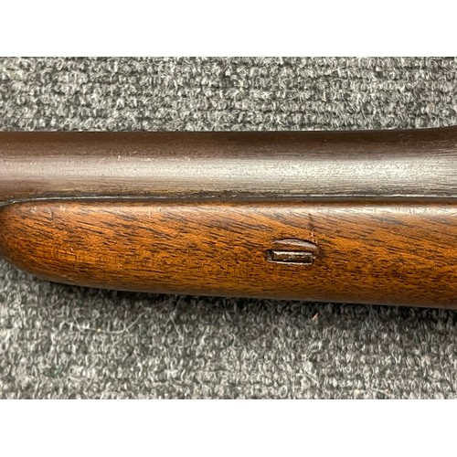 3398 - 12 Bore Single Barrel Bolt Action Shotgun Serial No. 128 with 760mm long barrel. Overall length 128c... 