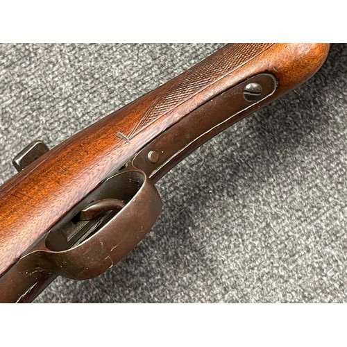 3398 - 12 Bore Single Barrel Bolt Action Shotgun Serial No. 128 with 760mm long barrel. Overall length 128c... 