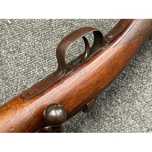 3398 - 12 Bore Single Barrel Bolt Action Shotgun Serial No. 128 with 760mm long barrel. Overall length 128c... 