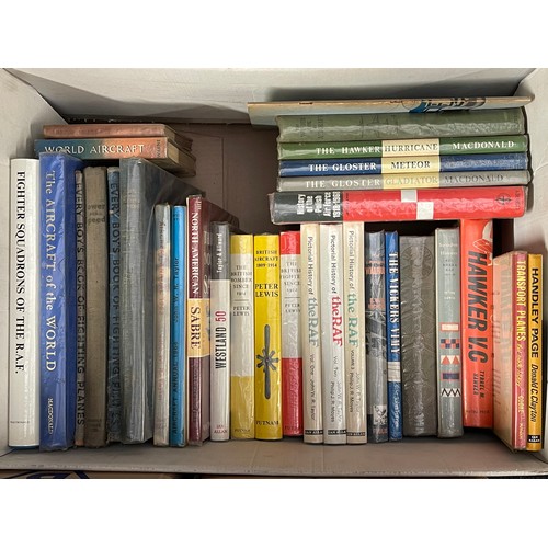 3401 - A large collection of Aviation books dating from the 1940's to the 1970's. Includes titles by Chaz B... 