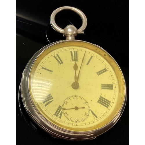 542 - A silver open faced pocket watch, Chester 1901