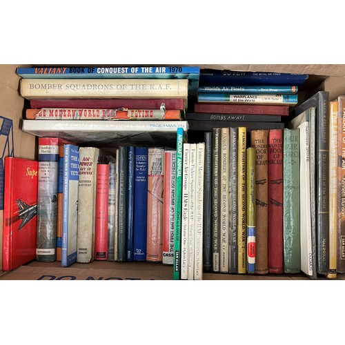 3402 - A large collection of Aviation books dating from the 1940's to the 1970's. Includes one box of title... 