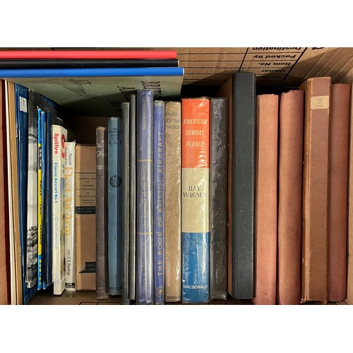 3402 - A large collection of Aviation books dating from the 1940's to the 1970's. Includes one box of title... 