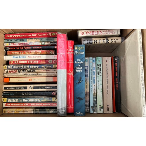 3402 - A large collection of Aviation books dating from the 1940's to the 1970's. Includes one box of title... 