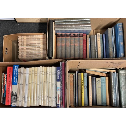 3403 - A large collection of Aviation books dating from the 1940's to the 1970's. Includes one box of all 4... 