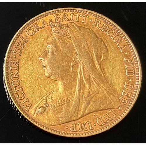 659 - A Victorian gold full sovereign, Melbourne mint, 1899, 8g