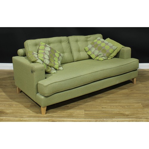 210 - A contemporary Heal’s sofa, Roger Lewis Furniture Company, 80cm high, 181cm wide, the seat 147cm wid... 