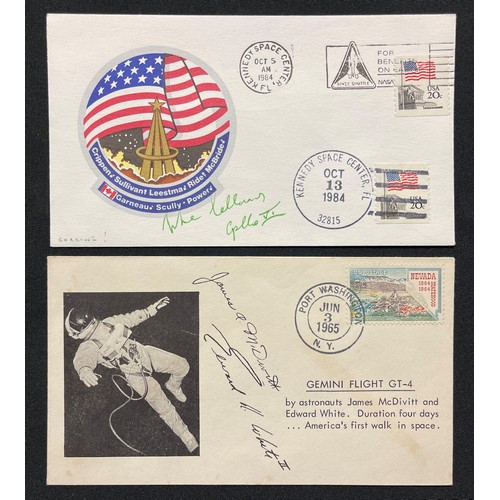 4421 - Stamps - two space covers, both signed: 1, 1965 Gemini Fight GT-4 signed James McDivitt and Edward W... 