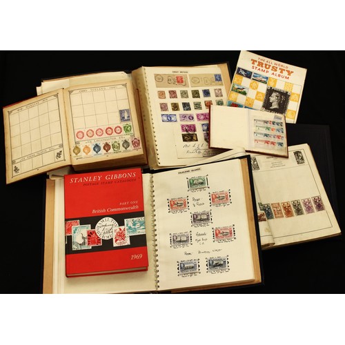 4427 - Stamps - binder of A-G British Commonwealth stamps, mainly full sets GV-GVI; other binders, etc, and... 