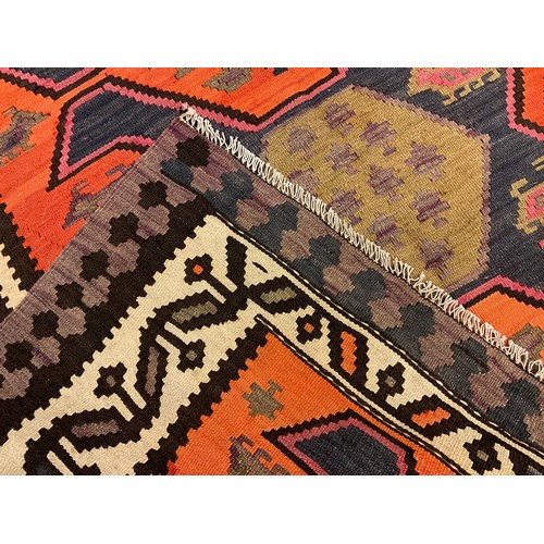 66 - A Qashgai Kilim rug, 280cm x 160cm.