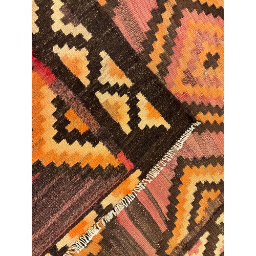 155 - A Qashgai Kilim rug, 210cm x 115cm.