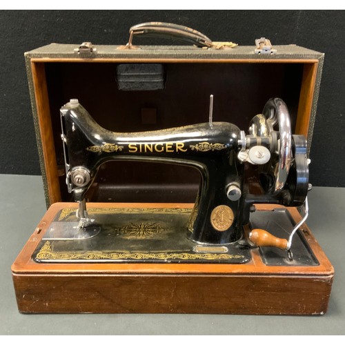 268 - A Singer hand operated sewing machine, cased