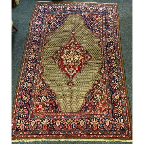 290 - A large Moud rug / carpet, 325cm x 215cm.