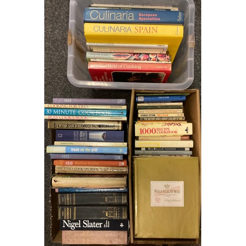 336 - Books - Cooking, International and British cuisine, Nigel Slater, Keith Floyd, Delua Smith, Nigella ... 