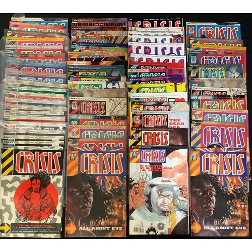 4397A - 2000A.D Crisis Comics #1 -55 plus some duplicates. 66 comics. 1988-1991. Some bagged. Condition rang... 