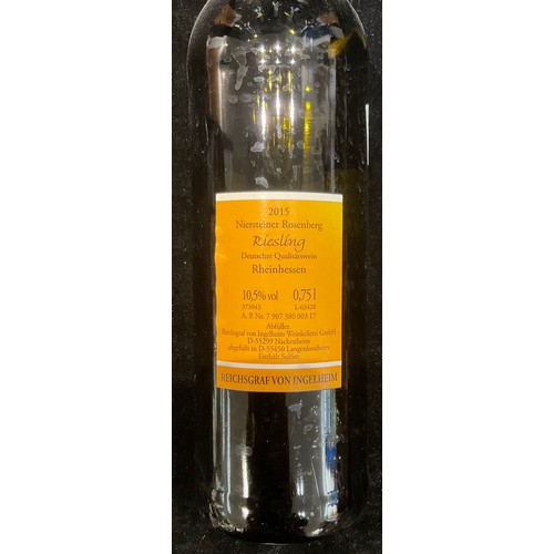 135 - Wine - a bottle of German Reichsgraf Von Ingelheim, 2015 Niersteiner Rosenberg Riesling, 0,75ml, 10,... 