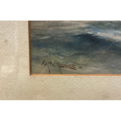 353 - G H Jenkins   
Marine Study, Coastal Scene   
signed, watercolour, 22.5cm x 40cm