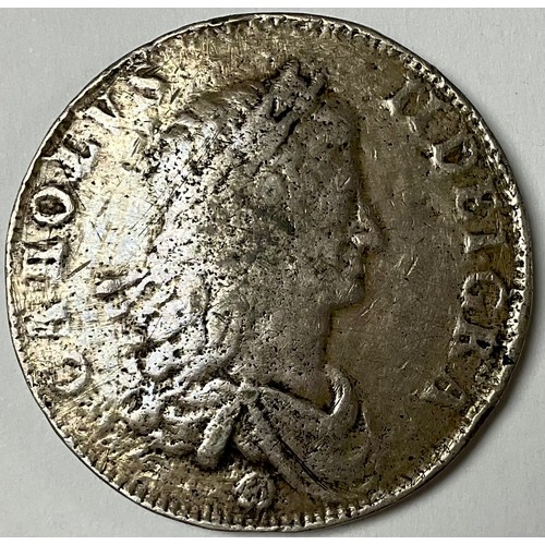 421 - Numismatic interest: English silver crown 1662 Rose F with letter from Messrs. Spink declining it da... 