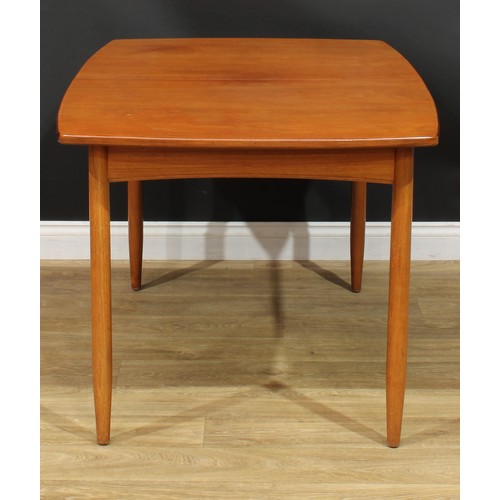 315 - A retro mid-20th century extending dining table, by White & Newton, Portsmouth, 72.5cm high, 130cm e... 