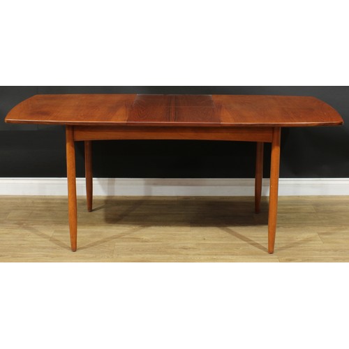 315 - A retro mid-20th century extending dining table, by White & Newton, Portsmouth, 72.5cm high, 130cm e... 