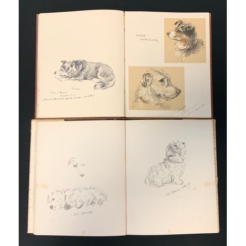 145 - Lucy Dawson's Dog Book, with fifteeen dog studies in colour, Collins, copyright 1939,  no dust jacke... 