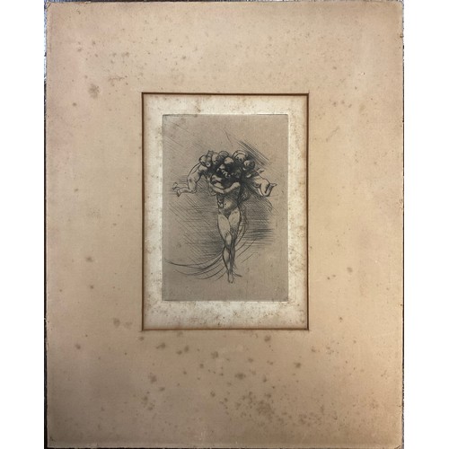 16 - Auguste Rodin (French 1840-1917), by and after, ‘Spring’ (‘le Printemps’), drypoint etching, 26,5cm ... 