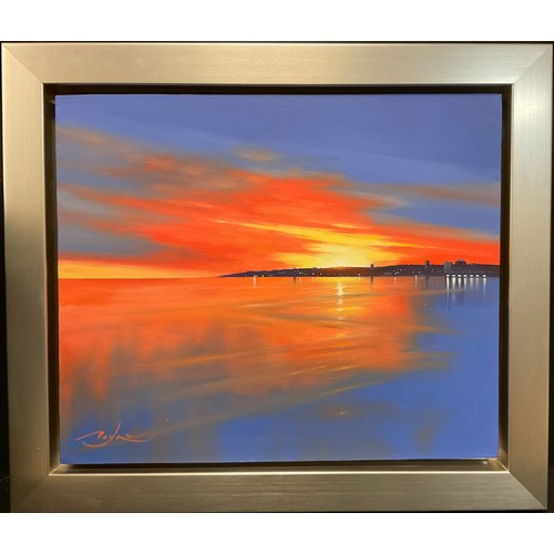 64 - Ben Payne
Sunset Reflection
signed, signed to verso, oil on canvas, 50.5cm x 61cm