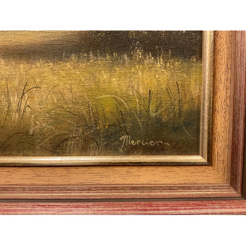 36 - Tony Mercier, 'Nursling Mill', signed, oil on canvas, 51.5cm x 76cm.