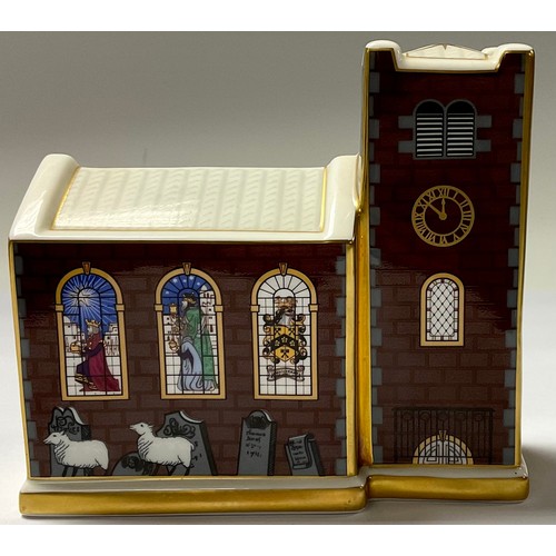 68 - A Royal Crown Derby model, Christmas Church, limited edition 53/500, certificate, boxed, first quali... 