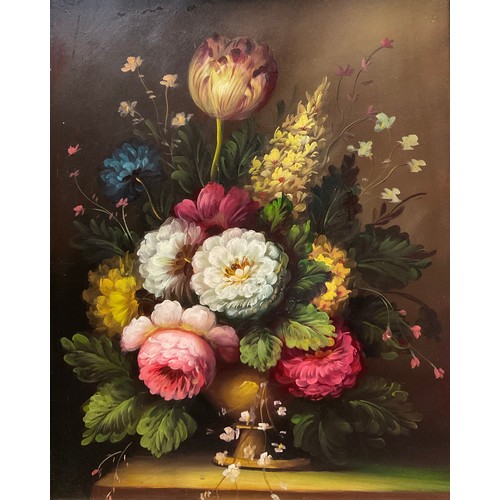 119 - Dutch School (20th century)
A Pair, Still Life, Flower in a Vase
oil on board, 37.5cm x 29cm