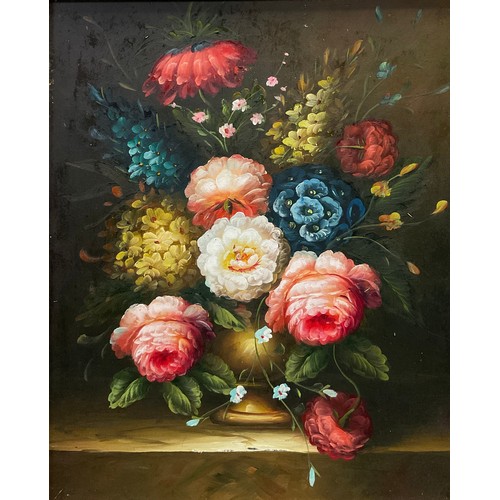 119 - Dutch School (20th century)
A Pair, Still Life, Flower in a Vase
oil on board, 37.5cm x 29cm