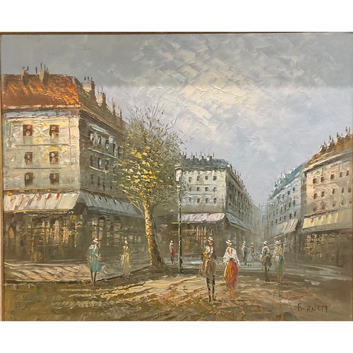 234 - Burnett (20th century)
Paris, signed, oil on canvas, 49.5cm x 60cm