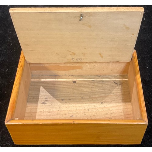 244 - A 19th century Mauchline ware rectangular cotton box, transfer printed with a named view, The Tower ... 