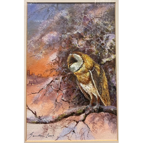 79 - Gordon Lees
Owl in Winter
signed, pastel, gallery certificate to verso, 26cm x 17cm