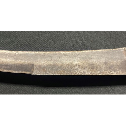 324 - Arabian Jambiya Dagger with curved double edged blade 212mm in length which is maker marked 