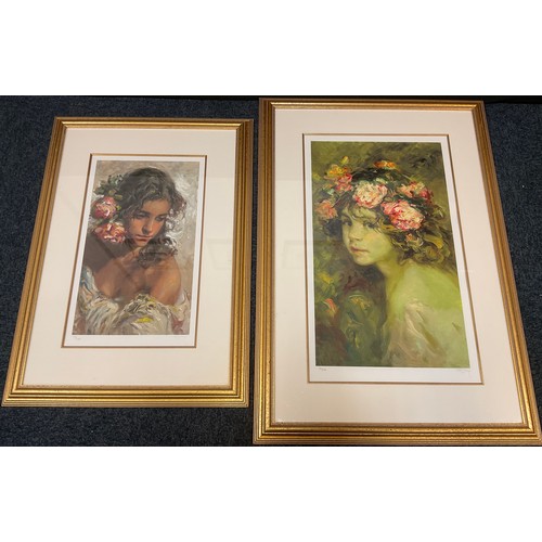 180 - Royo, (Jose Mateu San Hilario), Inocentia, serigraph, signed in pencil, limited edition 49/275, date... 