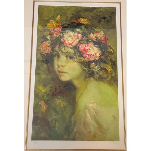 180 - Royo, (Jose Mateu San Hilario), Inocentia, serigraph, signed in pencil, limited edition 49/275, date... 