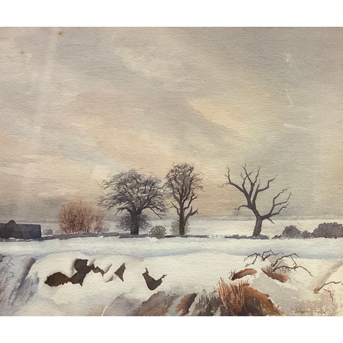 184 - Marjorie Jelanor Frith
Winter Landscape, Brackley Gate
signed, gallery labels to verso, watercolour,... 