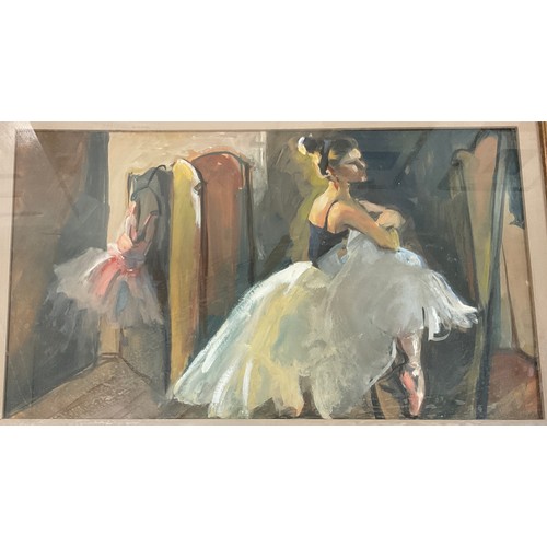 41 - Colleen Fulbrook
Ballet Dancer
signed, oil on board, 23cm x 40cm