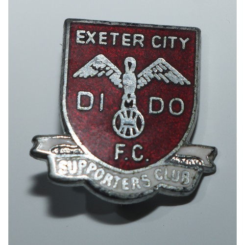 423 - Football - Enamel Badges - Bournemouth & Boscombe Football Club, Cherry Bees; Exeter City Supporters... 